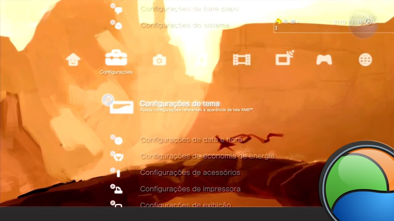 Como alterar um tema no ps3 1