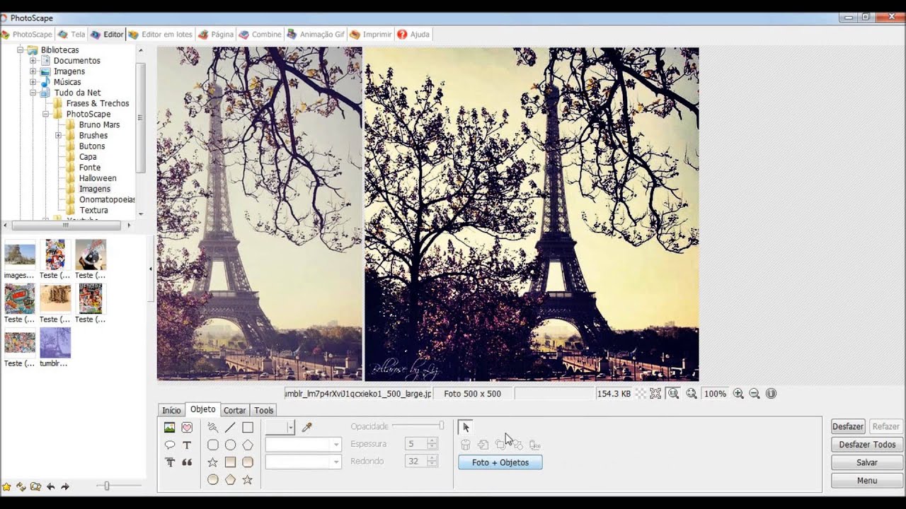 Como fazer efeitos vintage usando o photoscape 1