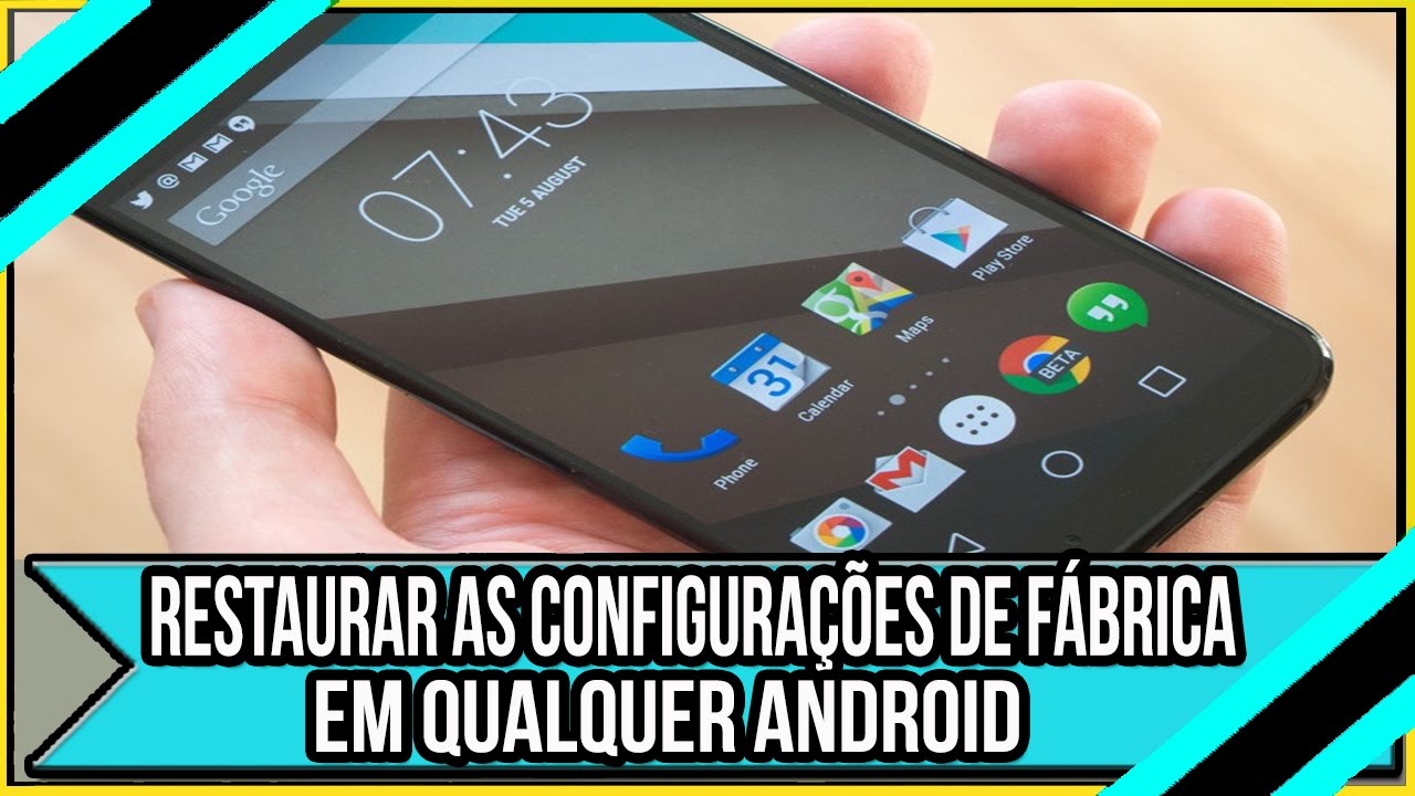 Como restaurar configuracoes de fabrica no android 1