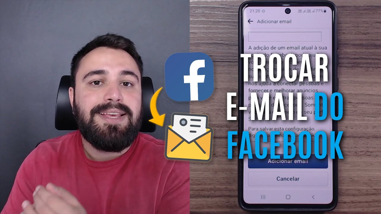 Como alterar o e mail de login do facebook 1