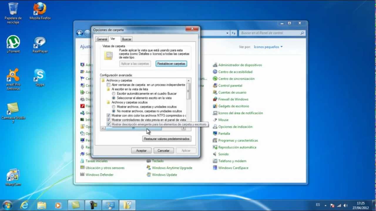 Como desocultar arquivos no windows 7 1