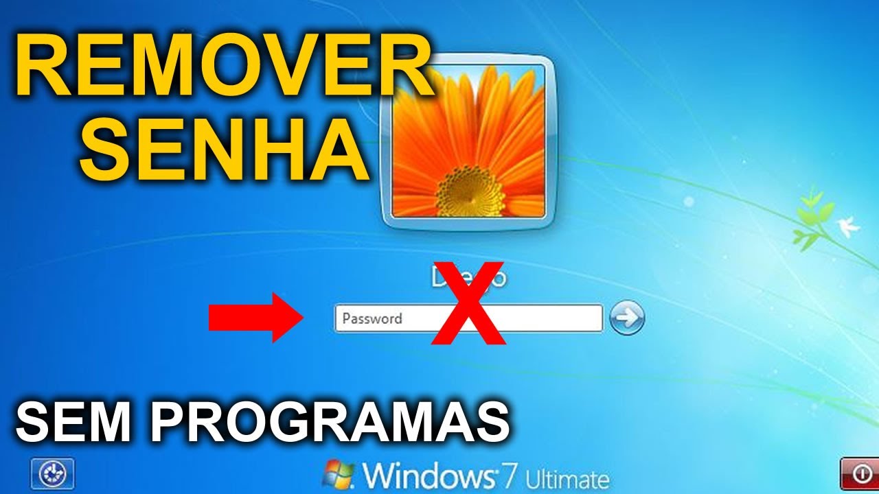 Como remover senha de conta de usuario do windows 7 1