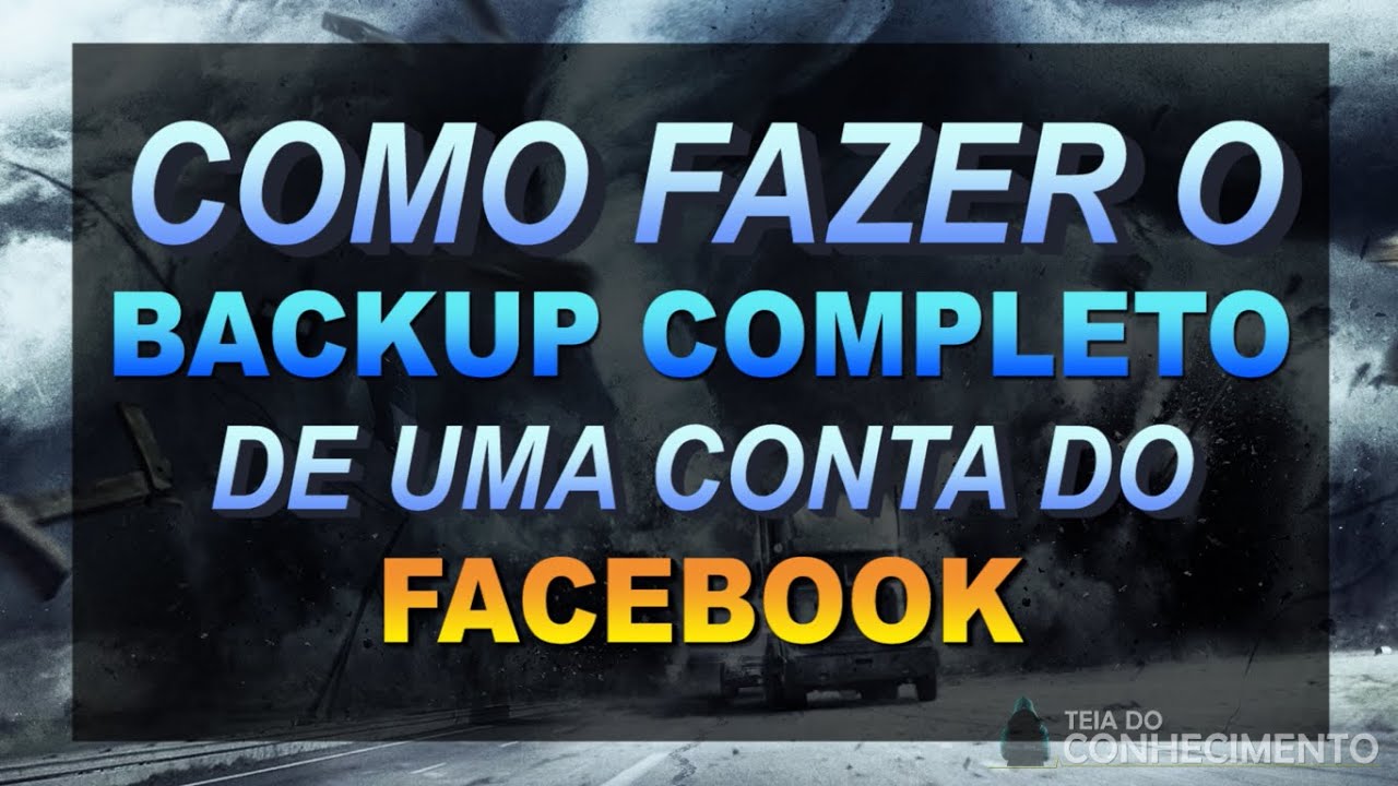 Como fazer backup da sua conta do facebook 1