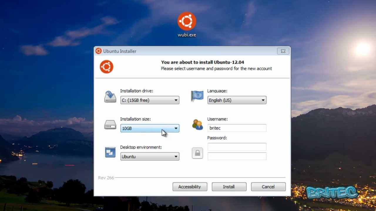 Como instalar o ubuntu com o wubi 1