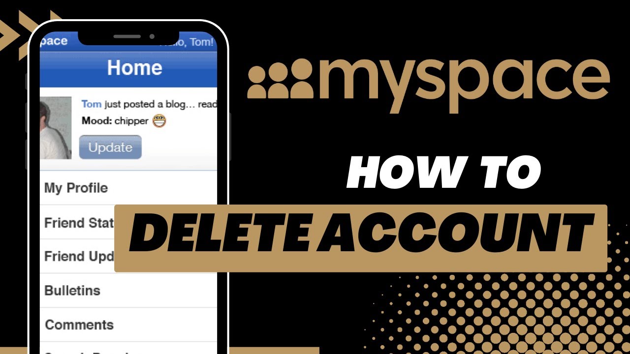 Como deletar sua conta no myspace 1