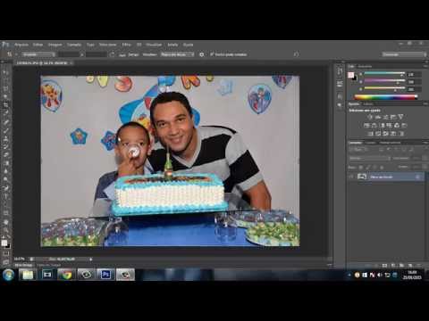 Como enquadrar fotos tortas usando o photoshop 1