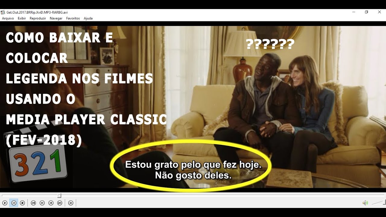 Como colocar legenda no media player classic 1