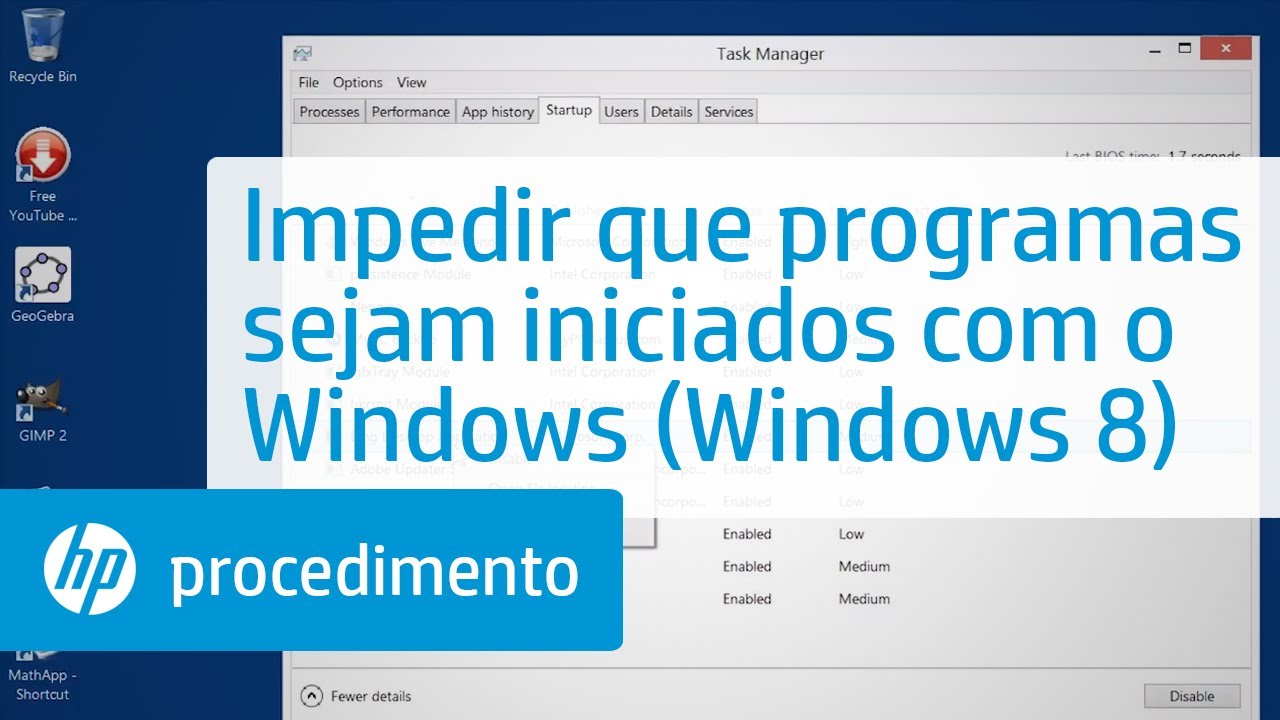 Como impedir que programas sejam iniciados junto com o windows 1