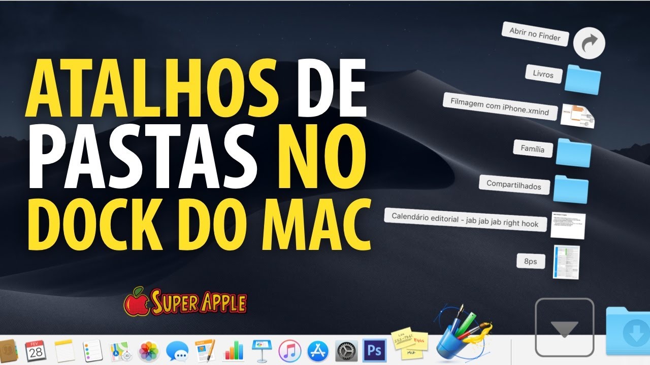 Como criar atalhos para pastas e aplicativos no mac os 1