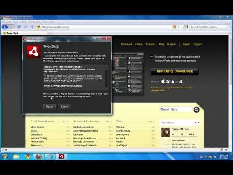 Como instalar o adobe air e o tweetdeck no ubuntu 1