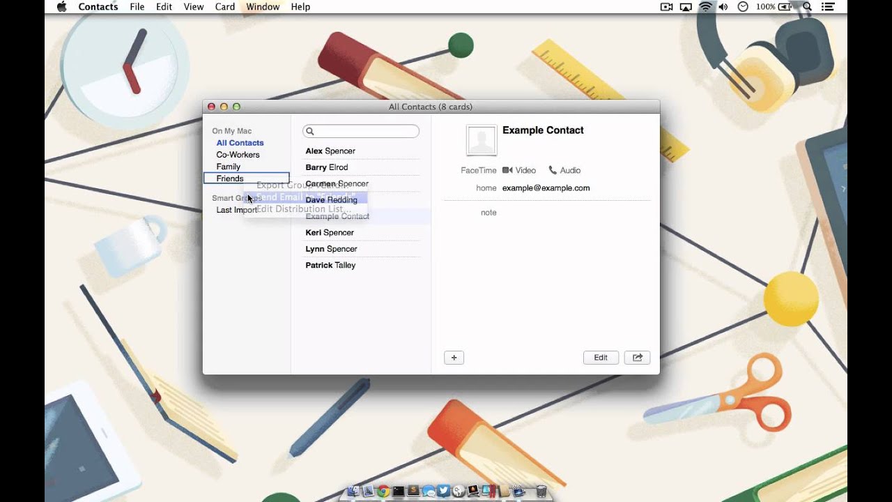 Como enviar um e mail para um grupo no mail do mac os x lion 1