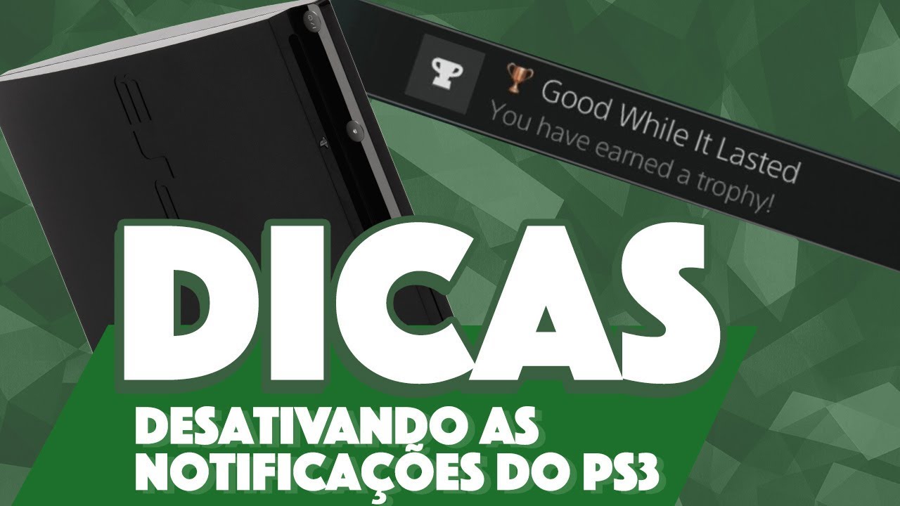 Como desativar mensagens de notificacao do ps3 1