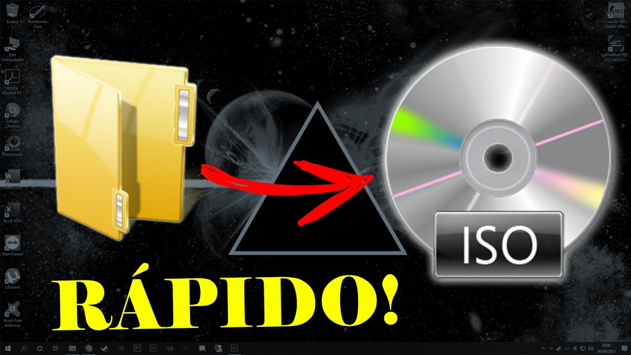 Como criar imagem iso no windows 7 1