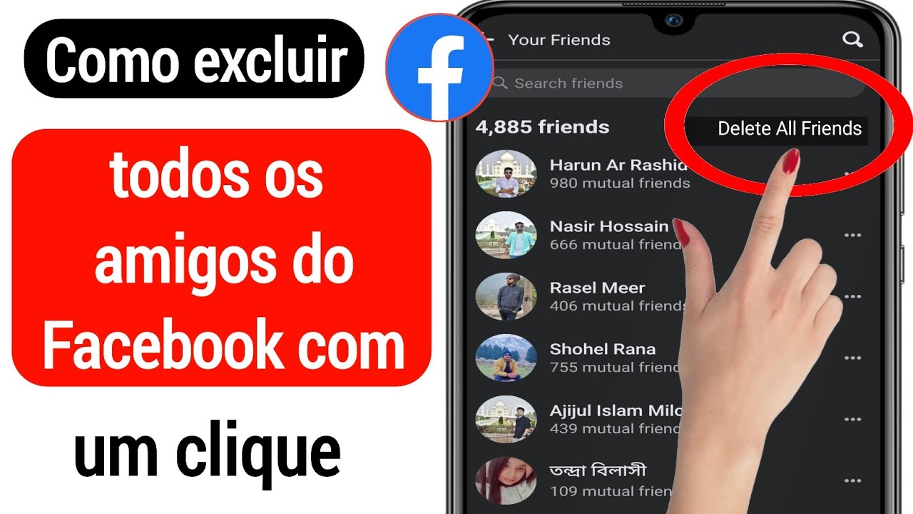 Como excluir pessoas da sua lista de amigos do facebook 1