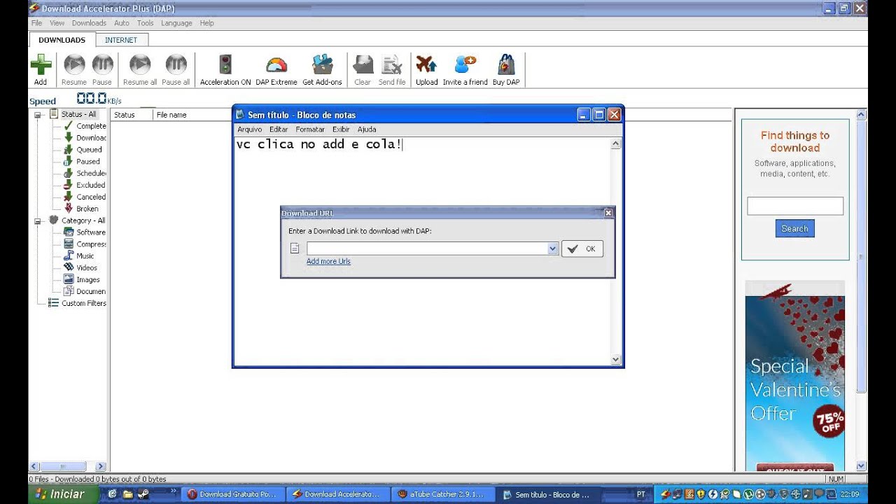 Como usar o dap download accelerator plus 1