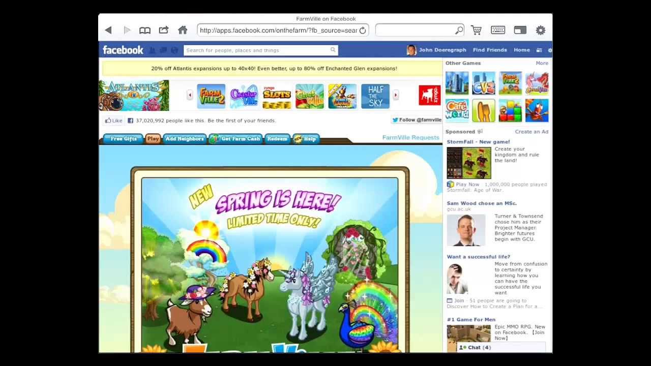 Como jogar games do facebook no ipad 1