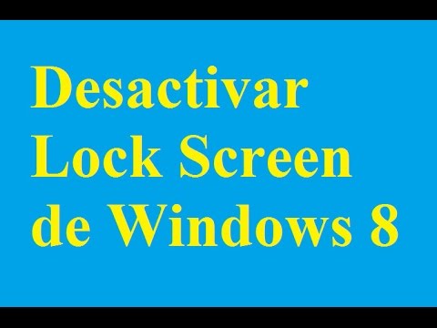 Como desabilitar a lock screen do windows 8 1