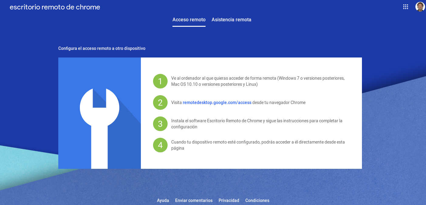 funcionalidades chrome remote desktop