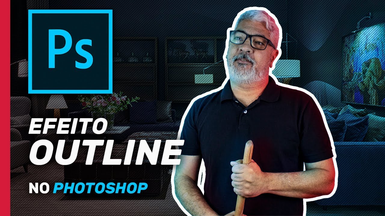 Como criar o efeito outline no photoshop 7