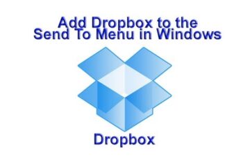 Como adicionar o dropbox ao menu enviar para do windows