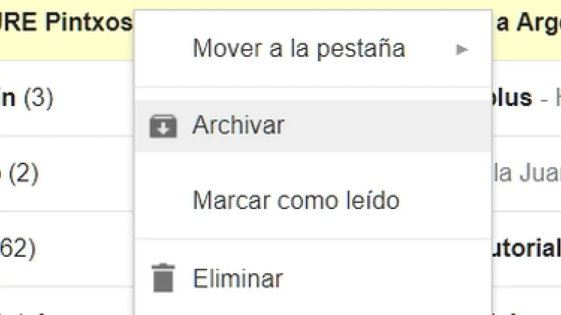 imagem sobre desarquivar no gmail