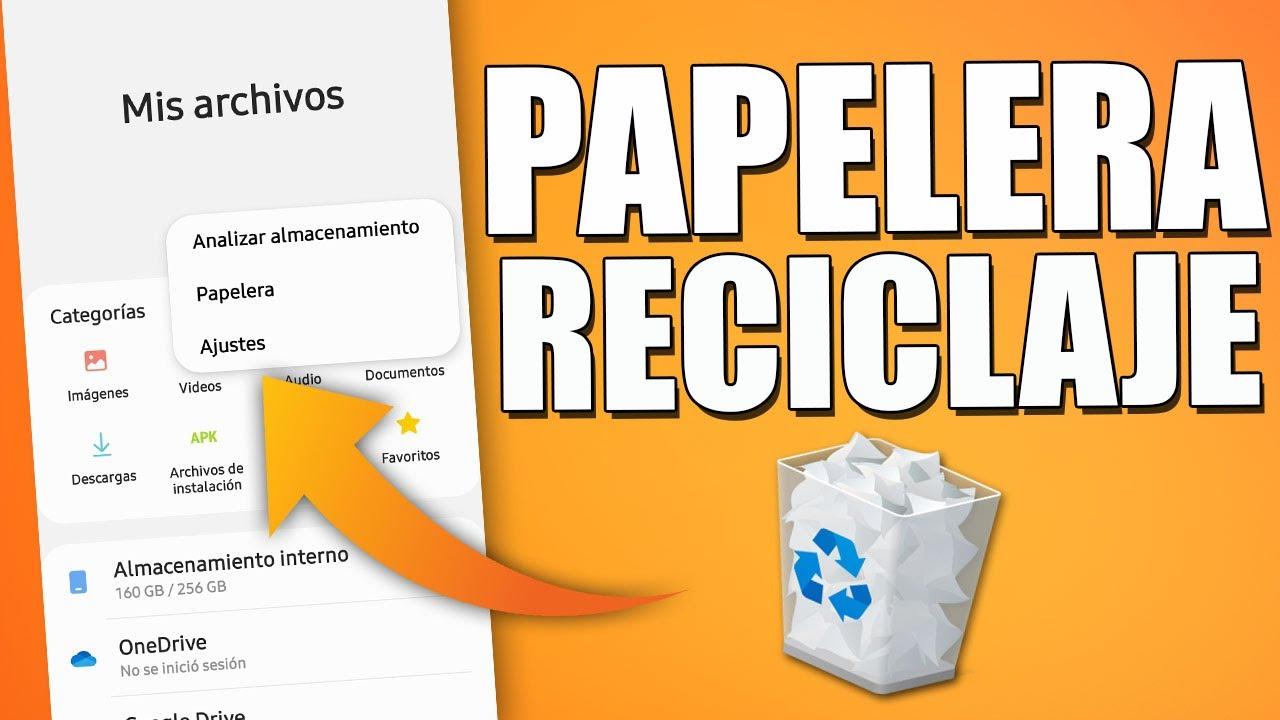 papelera de reciclaje en android