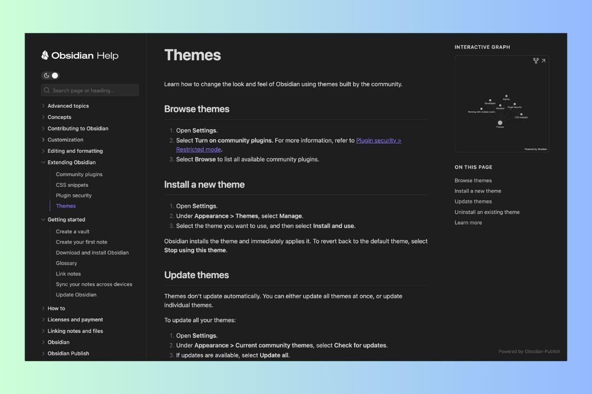 Obsidian local-first e foco em produtividade
