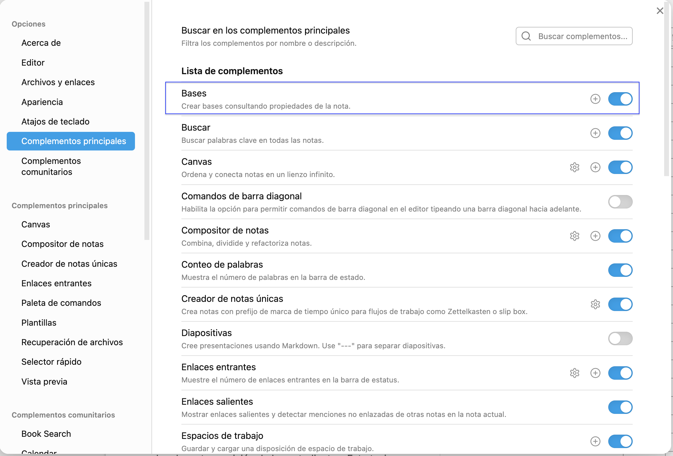 Privacidade e controle local das notas