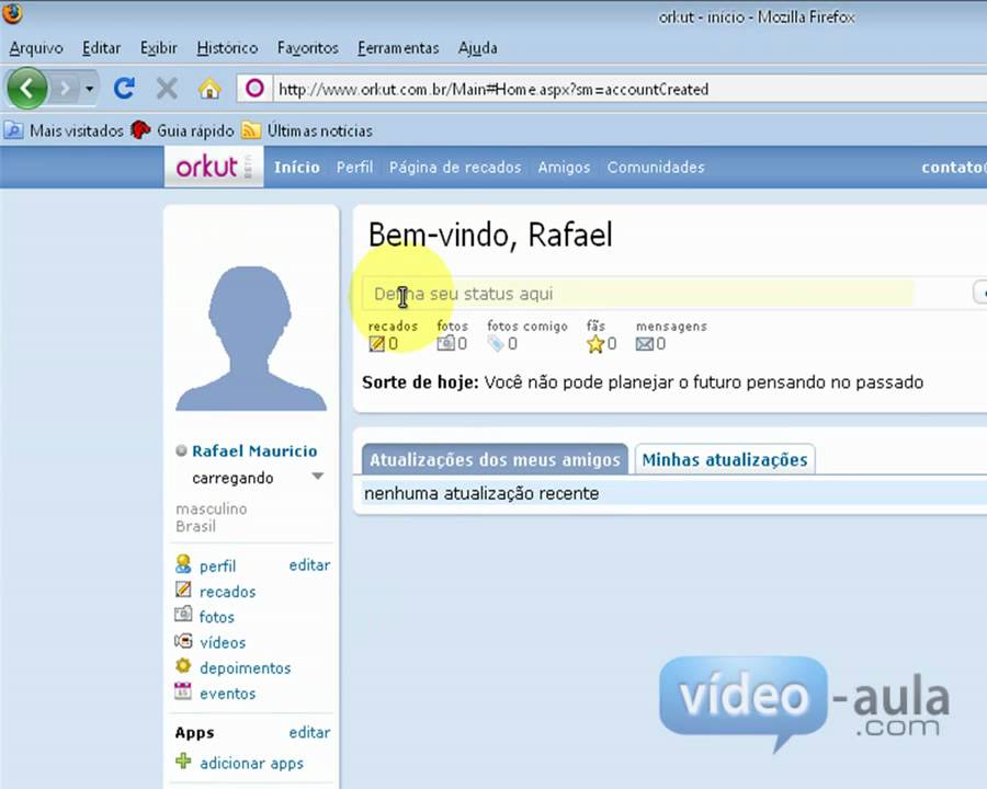 Como criar uma conta no orkut 1