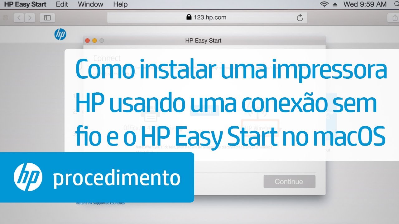 Como instalar a impressora hp d110 no mac os x usando a rede sem fio 1