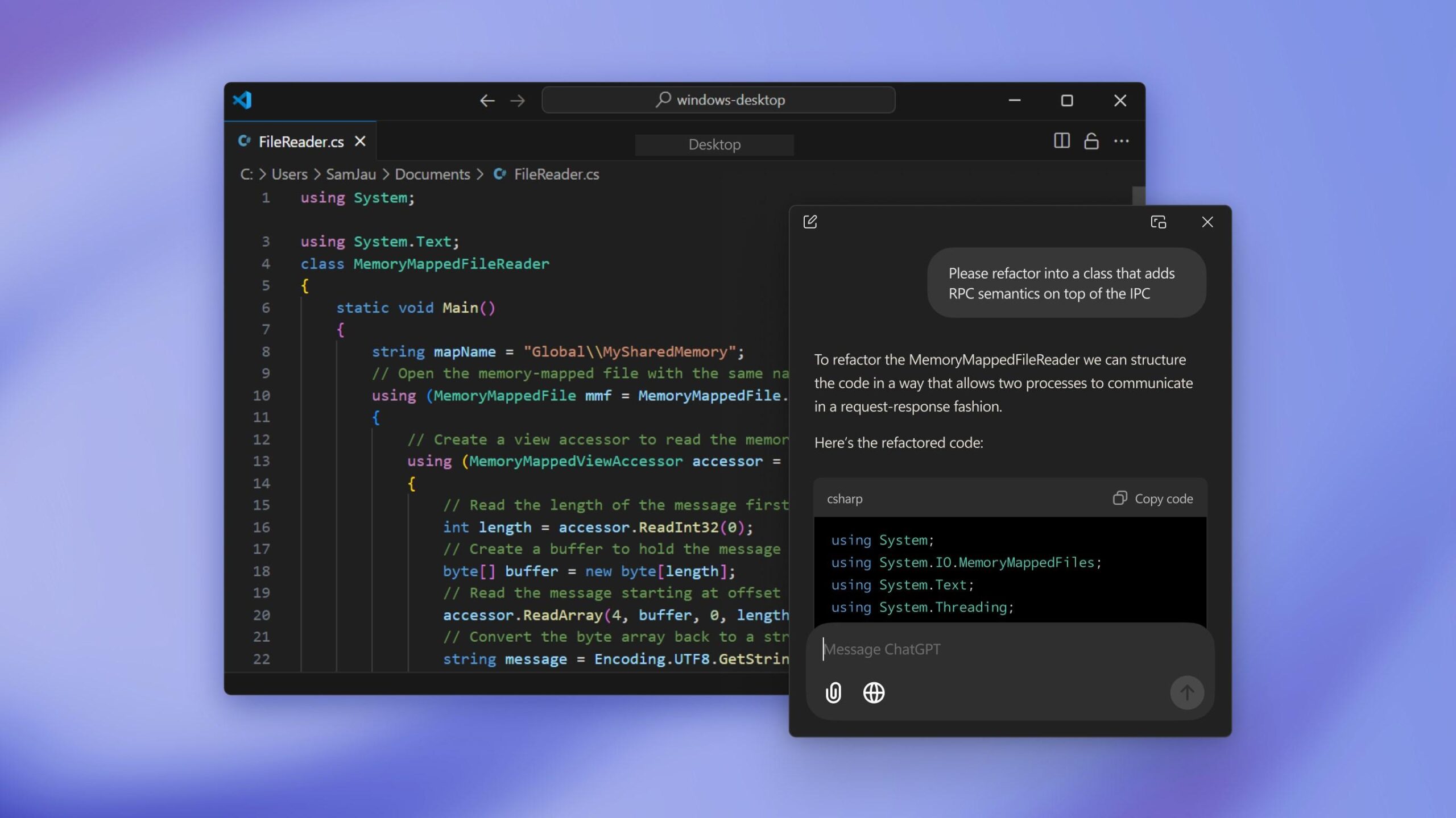instalar chatgpt en windows 11