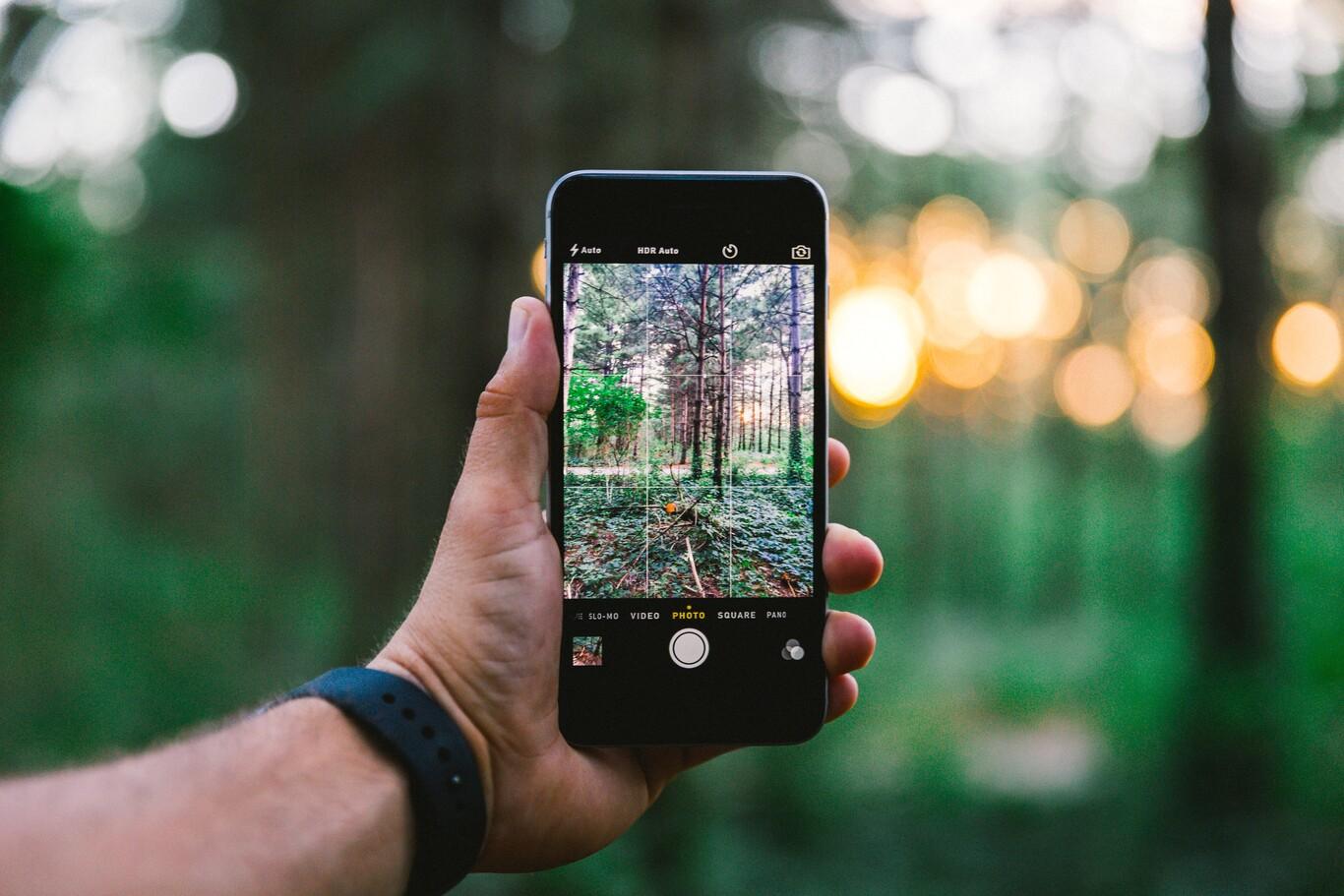 regra dos terços na câmera do iPhone