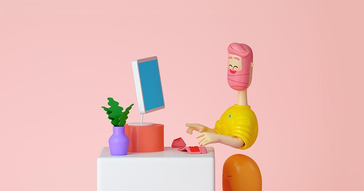 Postura ergonómica de escritório Postura ergonómica de escritório