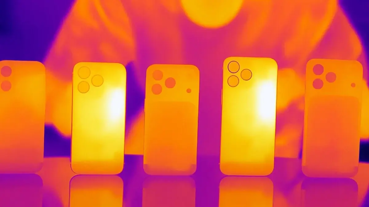 Temperatura do iPhone Análise térmica de dispositivo