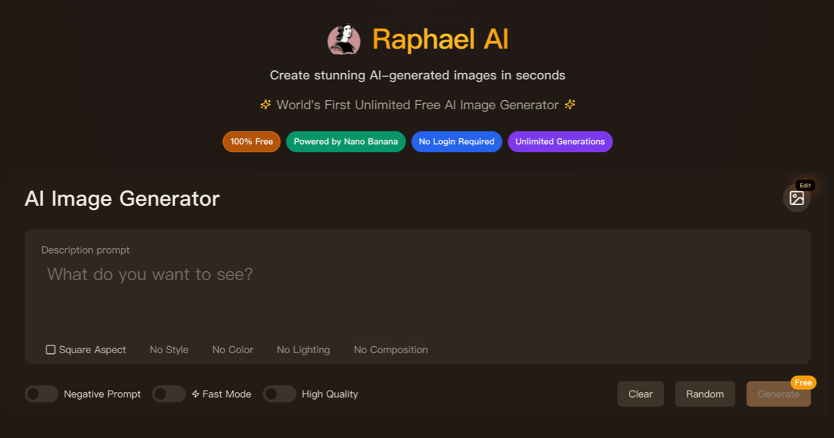 Gerador de imagens IA